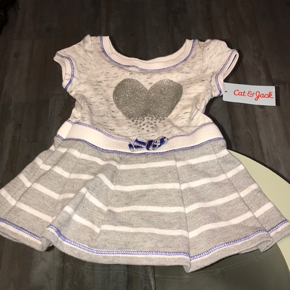 ❤️NWT 2 Piece Cat & Jack Dress Size 12M 20-23 lbs